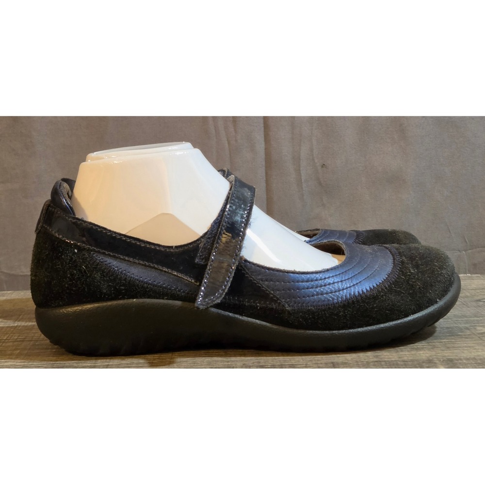 Naot Kirei Mary Jane Comfort Flat Shoes Women's Size EU 40 US 9 Black Navy